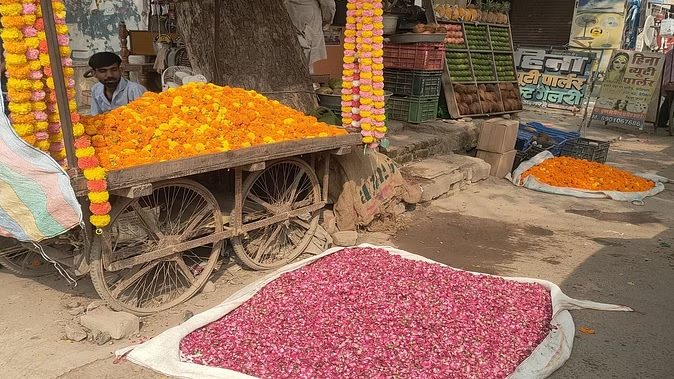 Sellers are making a lot of money, 5 quintals of flowers are being bought every day to shower on the leaders