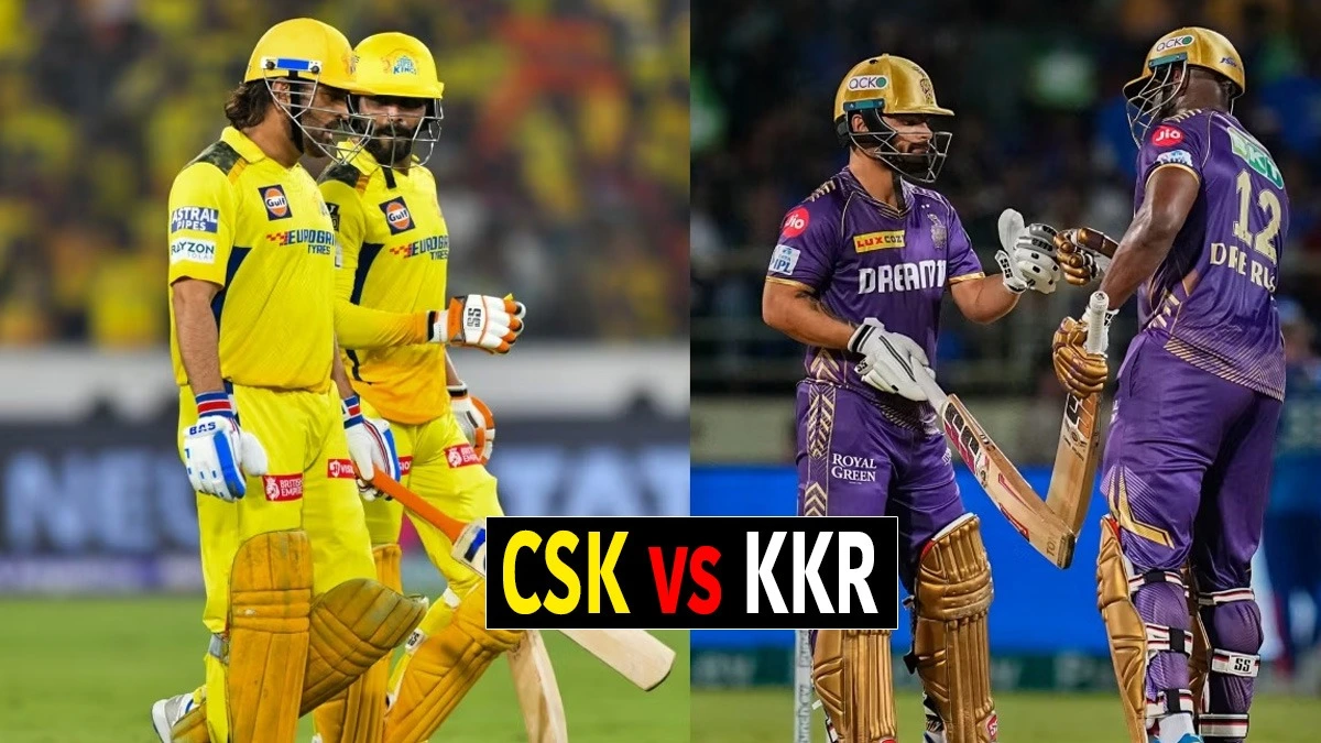 CSK vs KKR: आज किसका पलड़ा भारी ? आंकड़ों की ज़ुबानी जानें कौन मारेगा बाज़ी !