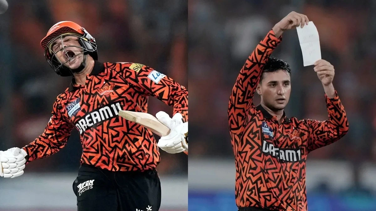 IPL में अभिषेक शर्मा ने रचा नया इतिहास, तूफानी शतक और अनोखे सेलिब्रेशन ने बटोरी सुर्खियाँ।