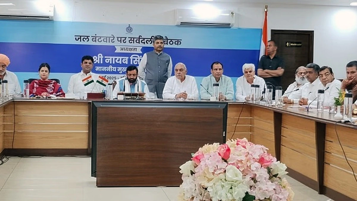 हरियाणा-पंजाब के बीच पानी को लेकर तकरार: CM सैनी बोले- AAP दिल्ली हार का बदला ले रही, हमें पानी देना पड़ेगा।