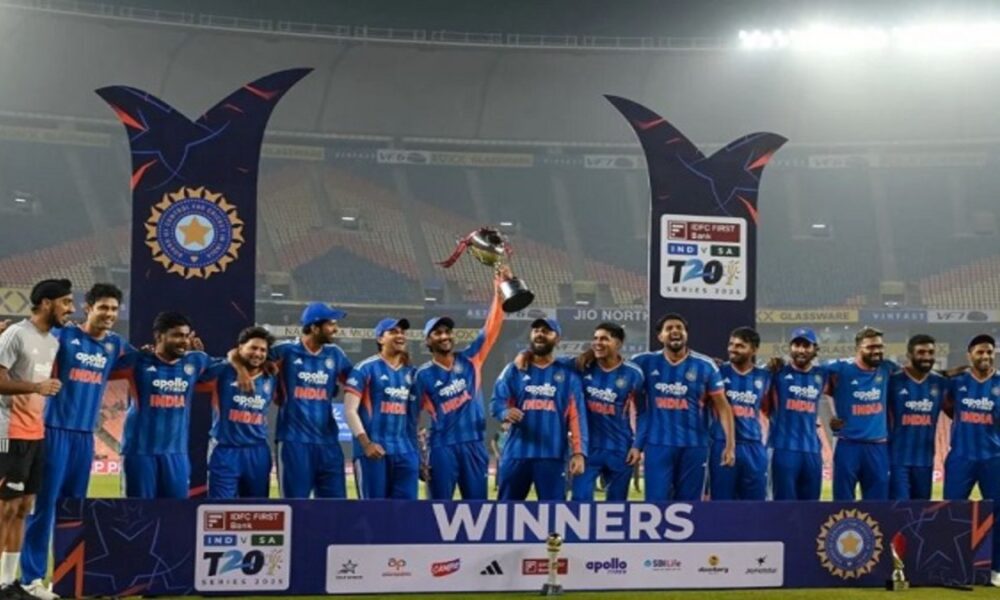 भारत ने लगातार 8वीं टी-20 सीरीज जीती:साउथ अफ्रीका को 5वें मैच में 30 रन से हराया