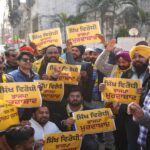 फर्जी वीडियो और गुरुओं की बेअदबी के खिलाफ AAP का प्रदर्शन, BJP, कांग्रेस और अकाली दल नेताओं का किया घेराव