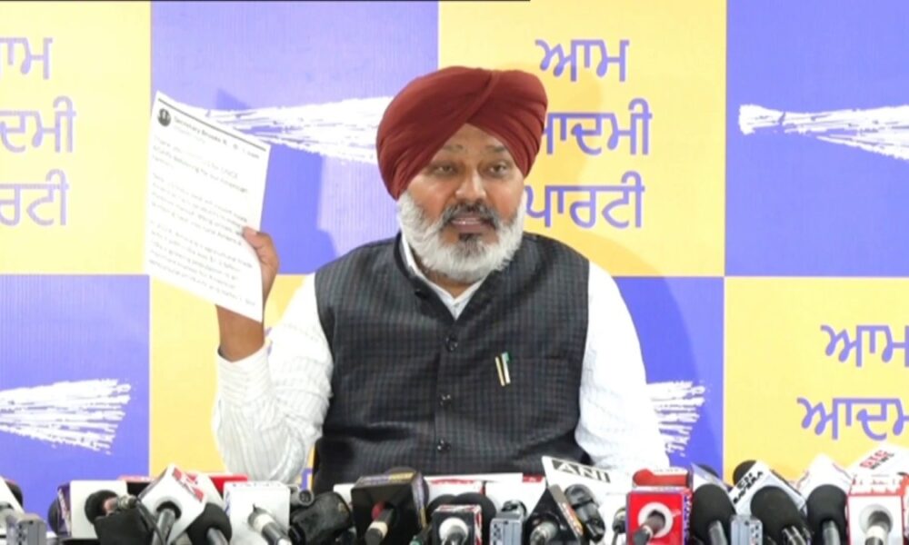 BJP की अमरीका-भारत डील पंजाब के किसानों को बर्बाद करने और भारत की कृषि को अमेरिका को बेचने की साज़िश है: हरपाल सिंह चीमा