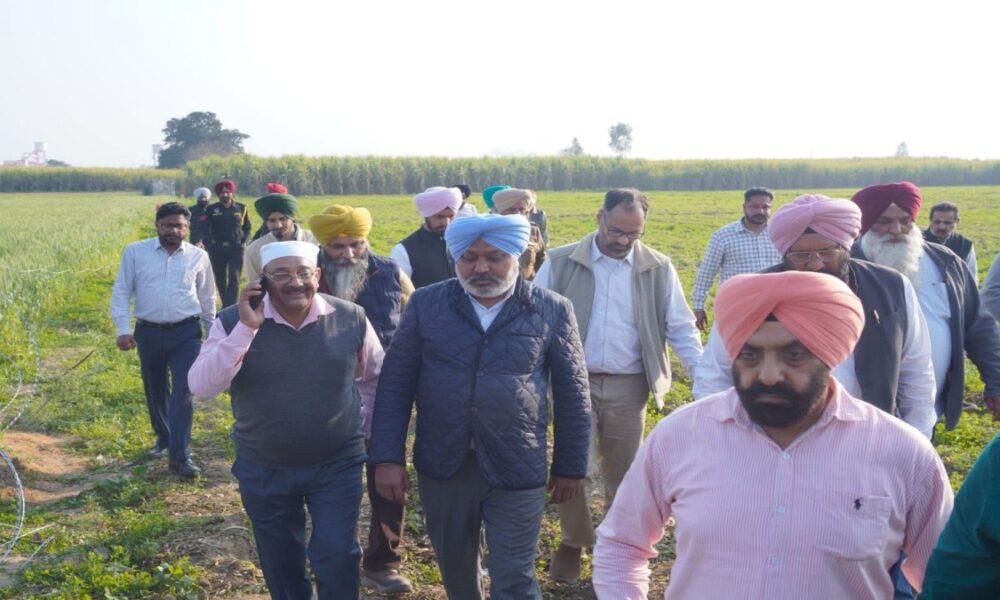 श्री गुरु रविदास बाणी अध्ययन केंद्र के लिए पंजाब सरकार ने 10.50 एकड़ भूमि का कब्जा लिया: हरपाल सिंह चीमा