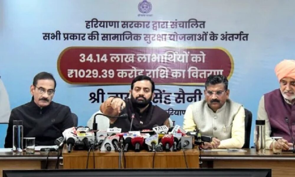 हरियाणा में 56 लाख लाभार्थियों को मिली 1431 करोड़ की सौगात, अब हर महीने की एक तारीख को खाते में आएगी पेंशन