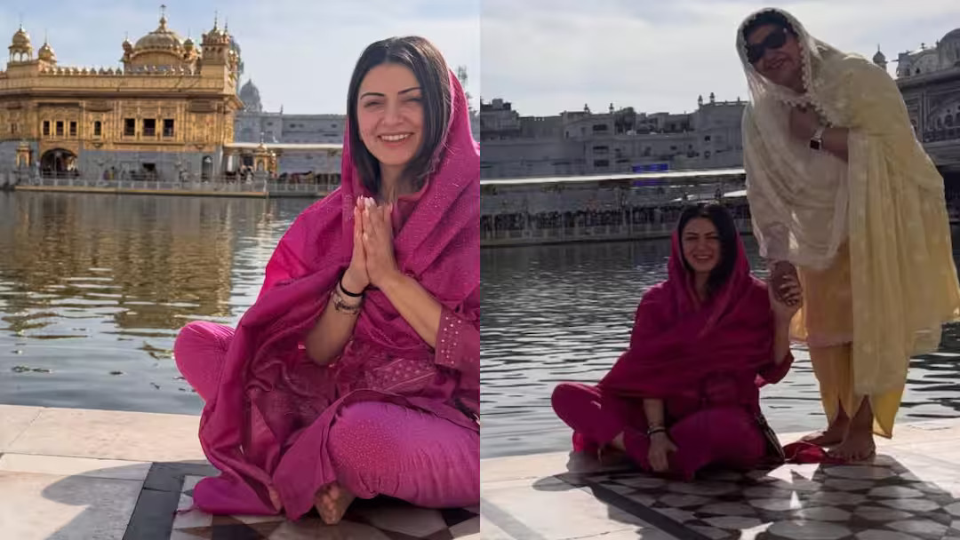 स्वर्ण मंदिर में हंसिका मोटवानी ने टेका माथा, तलाक के बाद पहली बार आईं नजर