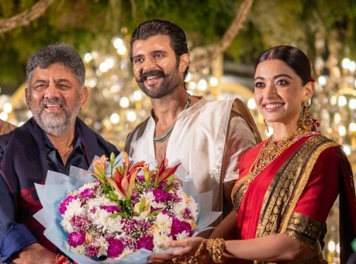 हैदराबाद में विजय–रश्मिका का ग्रैंड रिसेप्शन, फिल्मी सितारों से लेकर राजनेताओं तक की रही मौजूदगी