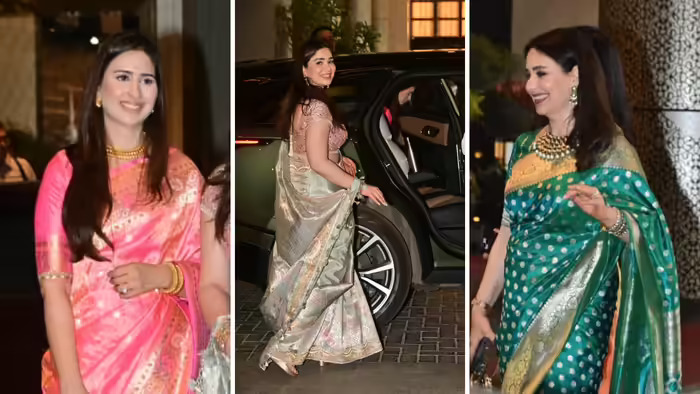 शादी के बाद पहली बार दिखीं तेंदुलकर परिवार की नई बहू, साड़ी में सादगी भरा अंदाज बना चर्चा का विषय शादी के बाद पहली बार दिखीं तेंदुलकर परिवार की नई बहू, साड़ी में सादगी भरा अंदाज बना चर्चा का विषय