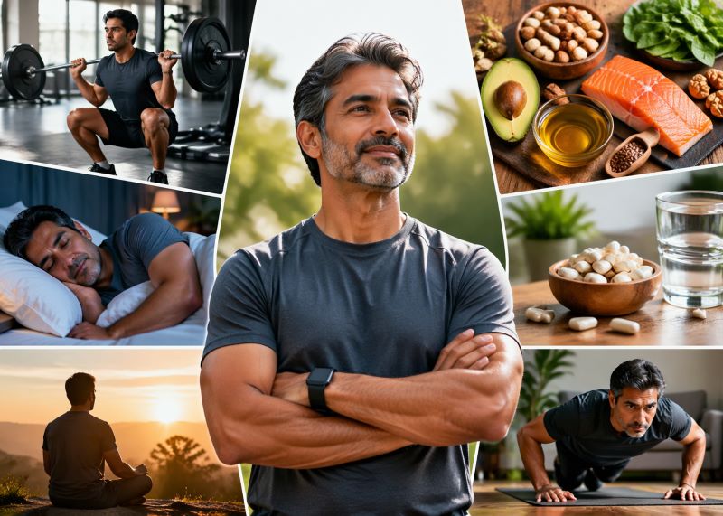 40 के बाद भी रहें फिट और एनर्जेटिक: टेस्टोस्टेरोन बढ़ाने के नेचुरल और असरदार तरीके