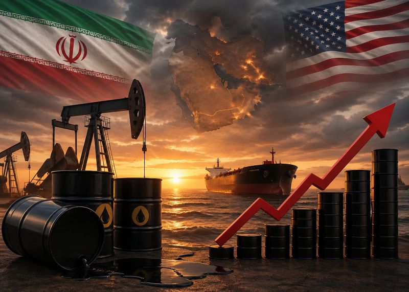 मिडिल ईस्ट तनाव से तेल बाजार में उछाल: कच्चा तेल 4 साल के उच्चतम स्तर पर