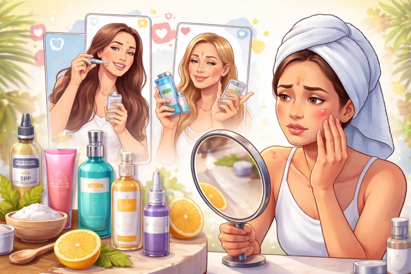 इन्फ्लुएंसर ट्रेंड्स के पीछे भागना पड़ सकता है भारी, स्किनकेयर में कर सकते हैं बड़ी गलती