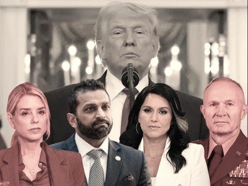 ट्रम्प प्रशासन में तेज फेरबदल: सेना से लेकर इंटेलिजेंस तक बड़े चेहरे दबाव में ट्रम्प प्रशासन में तेज फेरबदल: सेना से लेकर इंटेलिजेंस तक बड़े चेहरे दबाव में