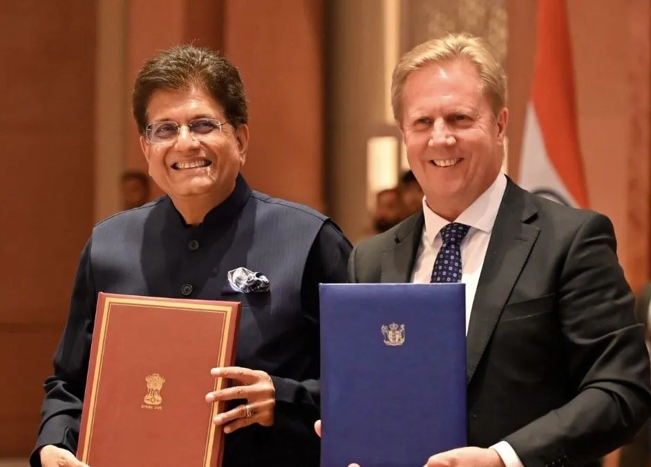 भारत-न्यूजीलैंड एफटीए साइन: कई सेक्टर को फायदा, कुछ संवेदनशील उत्पाद रखे गए बाहर