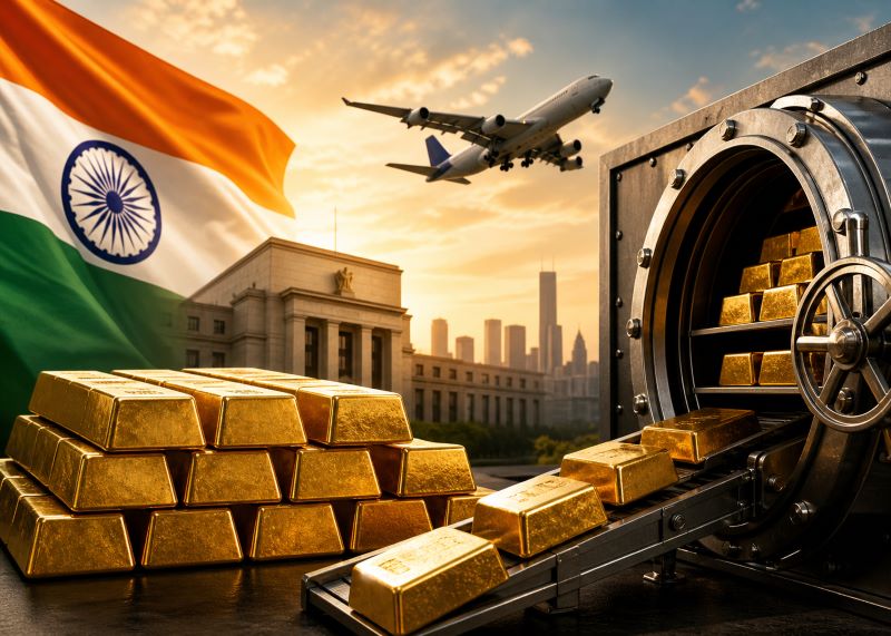 भारत ने तेज़ की ‘गोल्ड वापसी’ रणनीति, विदेशों से 104 टन सोना देश में शिफ्ट