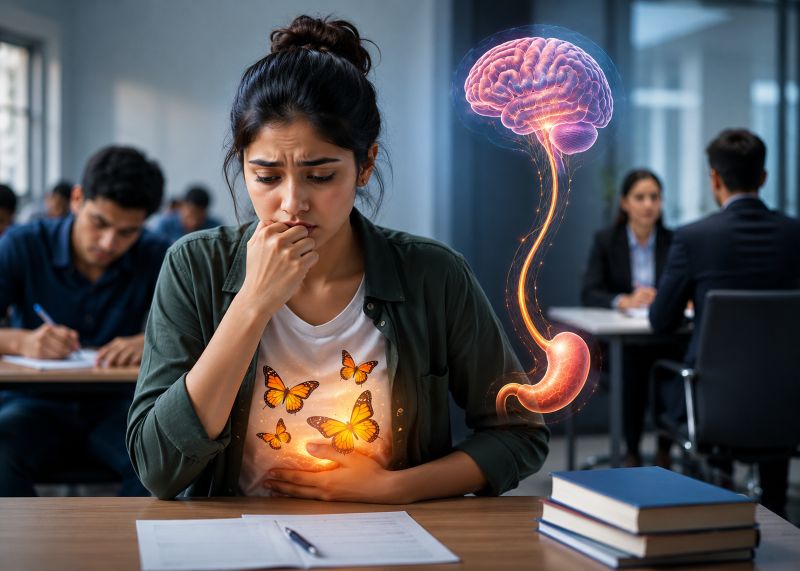 एग्जाम या इंटरव्यू से पहले पेट में क्यों होती है घबराहट? जानिए ‘बटरफ्लाई फीलिंग’ का साइंटिफिक कारण