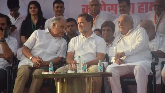 गुरुग्राम में राहुल गांधी की मौजूदगी से बदले सियासी समीकरण, सद्भाव यात्रा के बहाने कांग्रेस में शक्ति प्रदर्शन गुरुग्राम में राहुल गांधी की मौजूदगी से बदले सियासी समीकरण, सद्भाव यात्रा के बहाने कांग्रेस में शक्ति प्रदर्शन