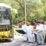 मान सरकार का परिवहन मिशन तेज, दिल्ली एयरपोर्ट के लिए उतारी गईं नई लग्जरी बसें, परिवहन मंत्री हरपाल सिंह चीमा ने 5 नई सुपर इंटीग्रल वोल्वो बसों को हरी झंडी दिखाकर रवाना किया