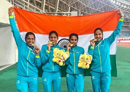 चीन को पछाड़कर भारत की बेटियों ने रचा इतिहास, एशियन रिले चैंपियनशिप में गोल्ड के साथ चमका तिरंगा