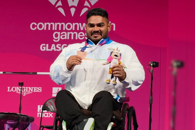 कॉमनवेल्थ गेम्स 2026 में भारत की पदक यात्रा शुरू, पैरा पावरलिफ्टर झंडू कुमार ने जीता ब्रॉन्ज; बॉक्सिंग और लॉन बॉल्स में भी शानदार प्रदर्शन कॉमनवेल्थ गेम्स 2026 में भारत की पदक यात्रा शुरू, पैरा पावरलिफ्टर झंडू कुमार ने जीता ब्रॉन्ज; बॉक्सिंग और लॉन बॉल्स में भी शानदार प्रदर्शन