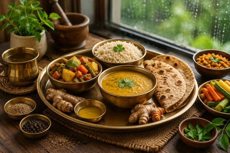 मॉनसून में कैसी हो आपकी डाइट? आयुर्वेद बताता है कौन-सी थाली रखेगी सेहत दुरुस्त