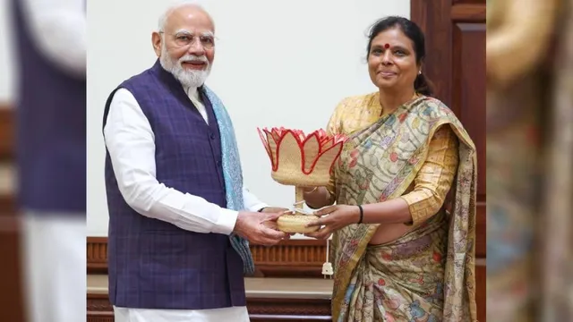 दिल्ली में प्रधानमंत्री मोदी से मिलीं हरियाणा भाजपा अध्यक्ष अर्चना गुप्ता, संगठन विस्तार और नई टीम पर हुई अहम चर्चा; जल्द हो सकता है कार्यकारिणी का एलान