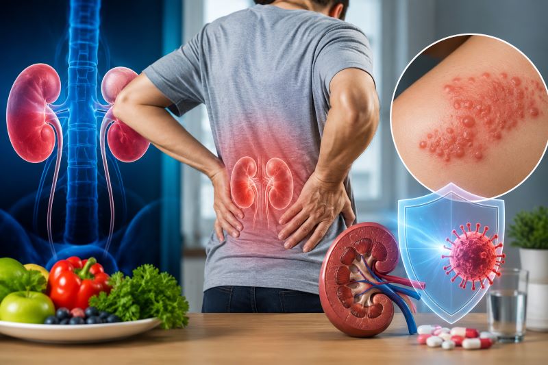 क्रोनिक किडनी डिजीज के मरीजों के लिए बढ़ा खतरा! कमजोर इम्युनिटी बना सकती है शिंगल्स का आसान शिकार