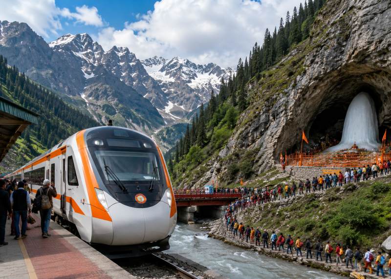 अमरनाथ यात्रा 2026: जम्मू-श्रीनगर स्पेशल ट्रेन से श्रद्धालुओं को राहत, रेलवे ने बढ़ाईं सुविधाएं, सुरक्षा पर भी खास जोर