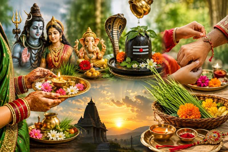 सावन शुक्ल पक्ष में त्योहारों की धूम: हरियाली तीज से रक्षाबंधन तक, जानिए किस तारीख को कौन-सा व्रत और पूजा होगी