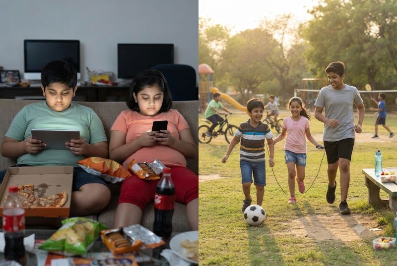 बच्चों का बढ़ता वजन बन रहा खतरे की घंटी, जंक फूड और स्क्रीन टाइम से बढ़ रहा मोटापे का जोखिम
