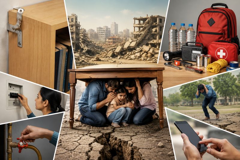 भूकंप के झटके महसूस हों तो घबराएं नहीं, अपनाएं ये 5 तरीके; खुद और परिवार को ऐसे रखें सुरक्षित