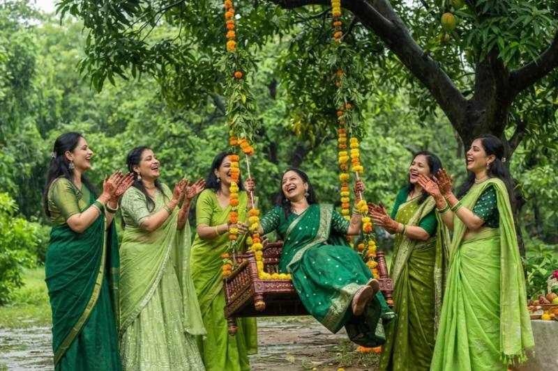 हरियाली तीज 2026: आज सुहागिन महिलाएं रखेंगी व्रत, जानिए पूजा का शुभ समय, सही विधि और माता पार्वती की पौराणिक कथा