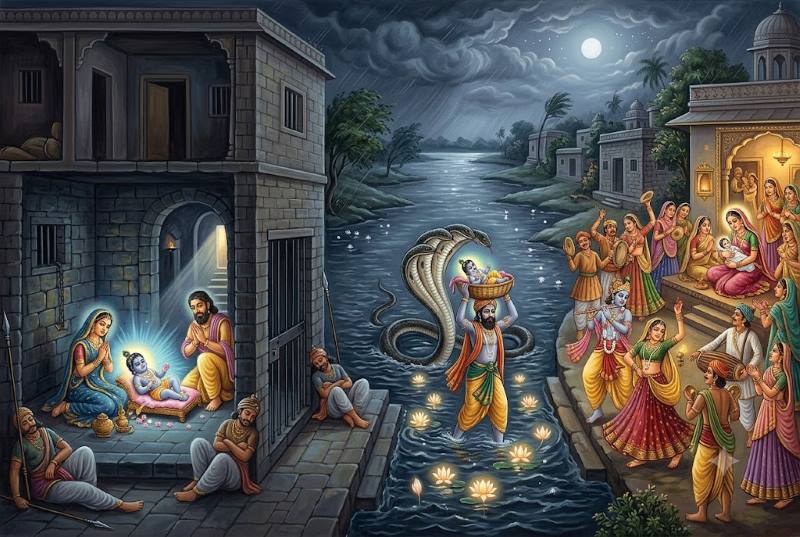 जन्माष्टमी की आधी रात को ही क्यों हुआ श्रीकृष्ण का प्राकट्य, क्या है इस पावन रात की विशेष महिमा?