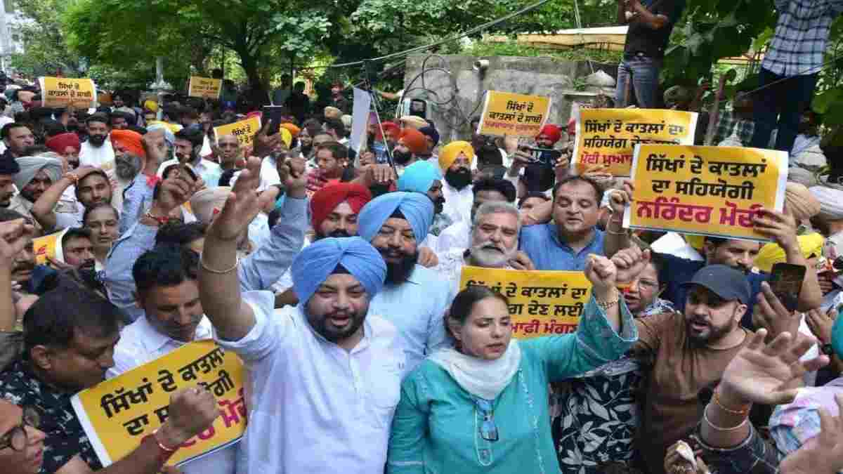 1984 के मुद्दे पर पंजाब में फिर सियासी उबाल, भाजपा सांसदों के श्रद्धांजलि कार्यक्रम में पहुंचने पर आप का प्रदर्शन