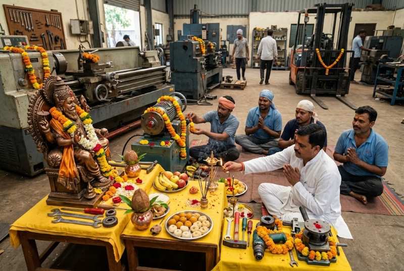 विश्वकर्मा पूजा 2026: आज इस समय करें पूजा, पढ़ें आरती, मंत्र, पूजा विधि और भोग की पूरी जानकारी