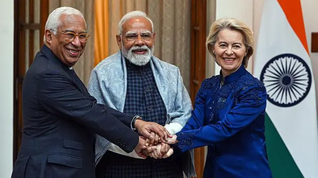 भारत-EU ट्रेड डील पर तेज हुई हलचल, दिसंबर में समझौते पर लग सकती है मुहर; मोदी के ब्रुसेल्स दौरे पर नजर भारत-EU ट्रेड डील पर तेज हुई हलचल, दिसंबर में समझौते पर लग सकती है मुहर; मोदी के ब्रुसेल्स दौरे पर नजर
