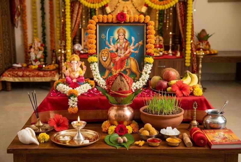 11 अक्टूबर से नौ दिन मां दुर्गा की आराधना, नवरात्रि की तैयारी के लिए घर पर पहले ही जुटा लें ये पूजन सामग्री
