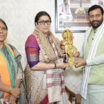 संत कबीर कुटीर में जुटे हरियाणा भाजपा के दिग्गज, नायब सैनी ने स्मृति इरानी और भोला सिंह का किया स्वागत